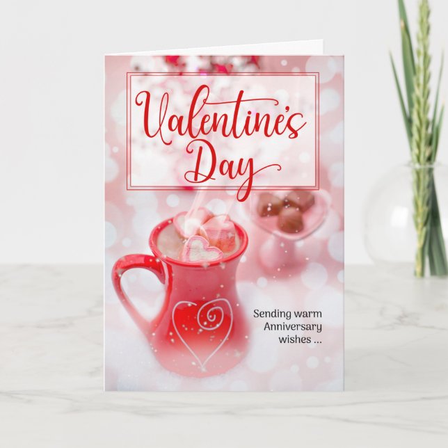 Valentine's Day Anniversary Sweet Treats Holiday Card (Front)