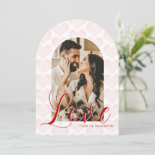 Valentines Day Arch Custom Photo Card 