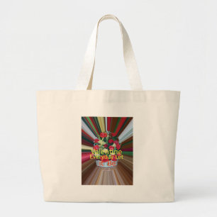 Valentine's Day Art Print Large Tote Bag