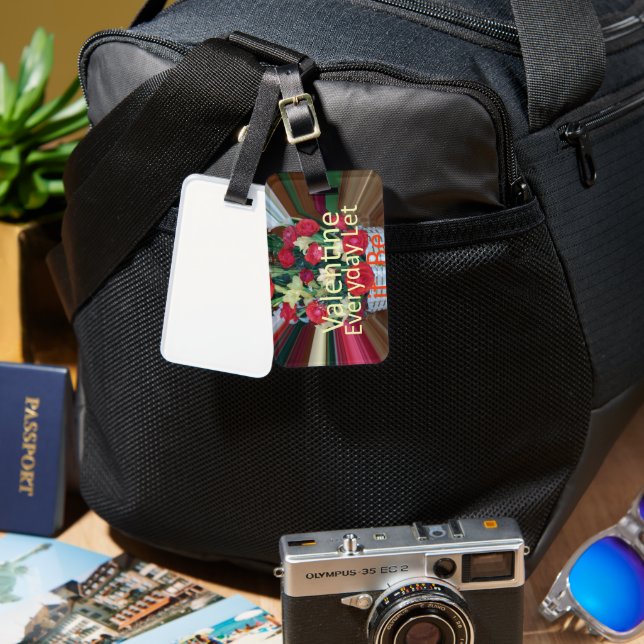 Valentine's Day Art Print Luggage Tag (Front & Back)