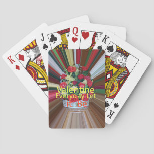 Valentine's Day Art Print Playing Cards