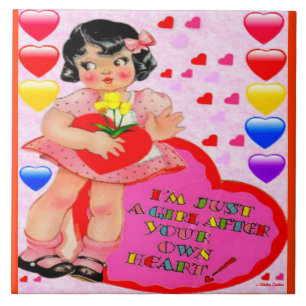 VALENTINES DAY ART TILE LARGE - SPECIAL GIFTS