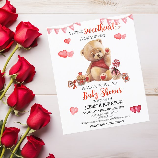 Valentine's Day Baby Shower Teddy Bear Budget (Creator Uploaded)