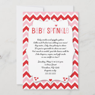Valentine's Day Baby Sprinkle / baby shower invite