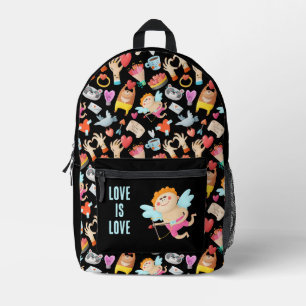 Valentine's Day Backpack Love is Love Cupid