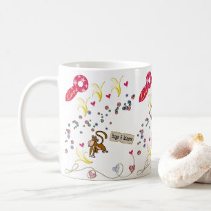 Valentine's Day Bananas Monkey Mugs