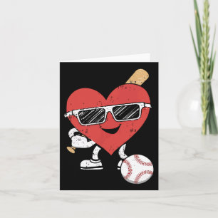 Valentines Day Baseball Cute Sports Men Boys Kids  Card