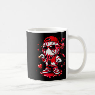 Valentines Day Baseball Drip Ice Cream For Boys Ki Coffee Mug