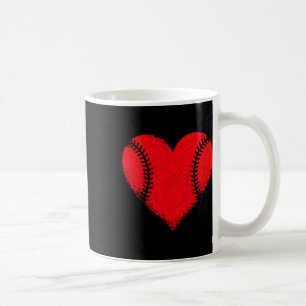 Valentines Day Baseball Heart Sport Boys Teens Gir Coffee Mug