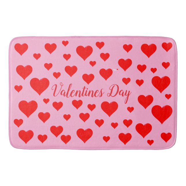 Valentines day bath mat (Front)