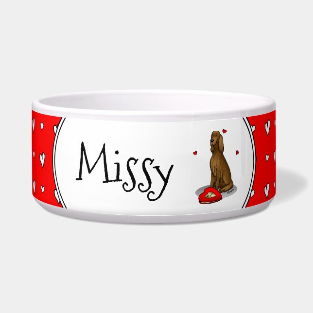 Valentine's Day Be Mine Irish Setter (red 1) Cute (Front)