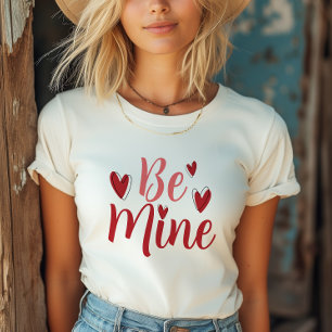 Valentine's Day Be Mine Red Hearts T-Shirt