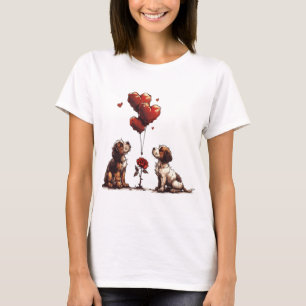 Valentines Day Beagle Dogs T-Shirt
