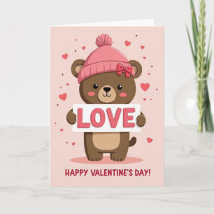 Valentines Day Bear Love Card