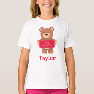 Valentine's Day Bear Personalised T-Shirt