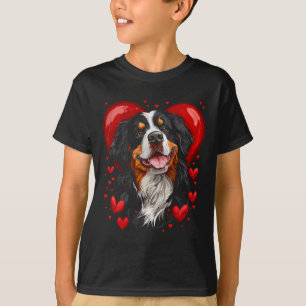 Valentine's Day Bernese Mountain Dog T-Shirt