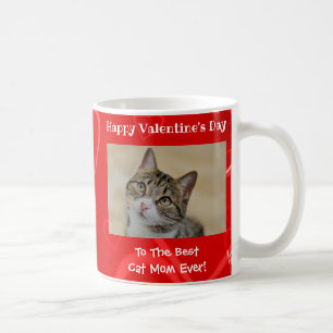 Valentines Day Best Cat Mum Ever Cute Photo Coffee Mug