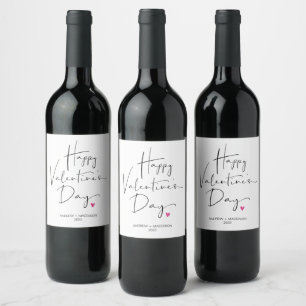 Valentines Day Best Fiancé Ever Gift Girlfriend Wine Label