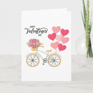 Valentine's Day Bicycle Greeting Card
