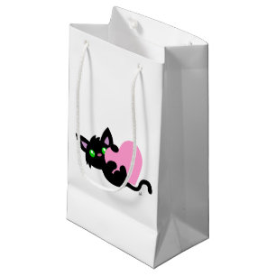 Valentine's Day Black Kitty Gift Bag