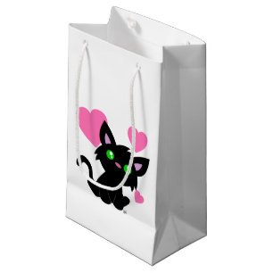 Valentine's Day Black Kitty Gift Bag