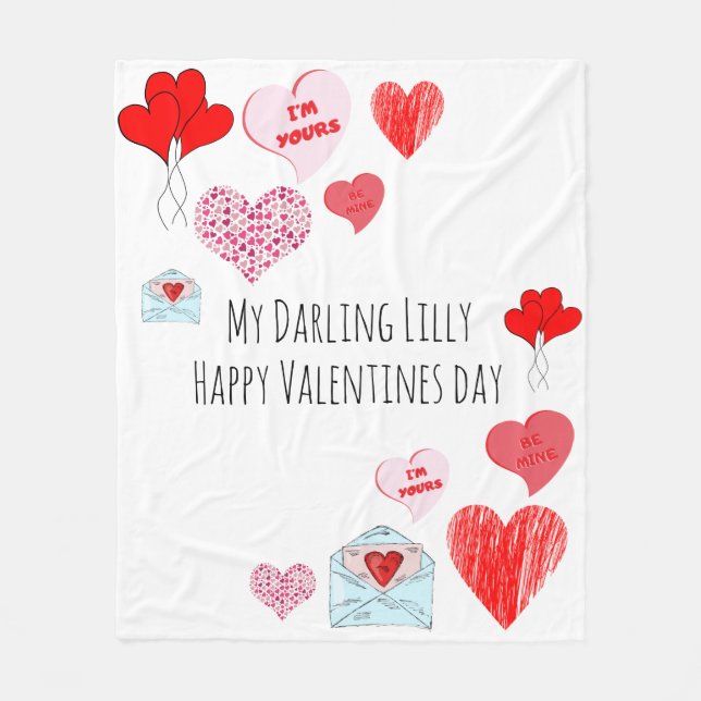 valentines day blanket (Front)