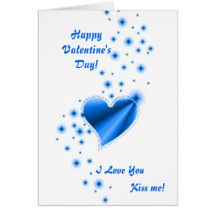 Valentine's Day - blue Rainbow heart