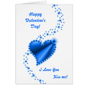 Valentine's Day - blue Rainbow heart
