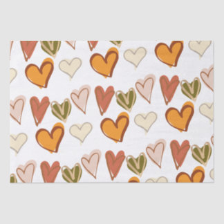 Valentines Day Boho Hippie Heart Tissue Paper