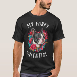 Valentine's day Boston Terrier Dog Valentine 6 T-Shirt