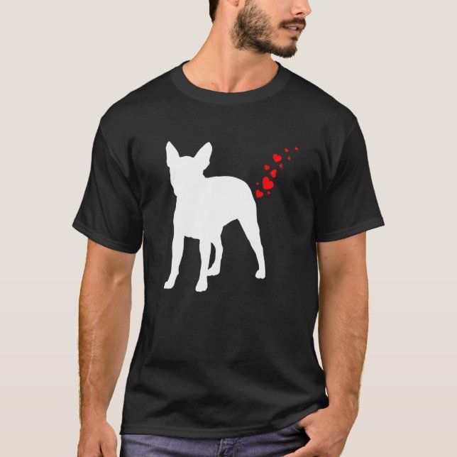 Valentines Day Boston Terrier Owner Heart Dog Fart T-Shirt (Front)