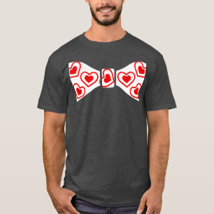 Valentines Day Bow Tie Funny Costume T-Shirt