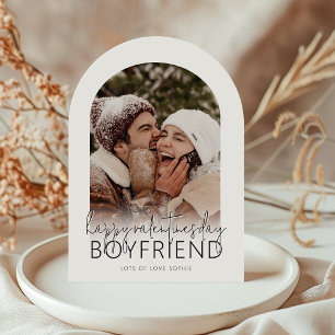 Valentines Day Boyfriend   Arched Photo Invitation