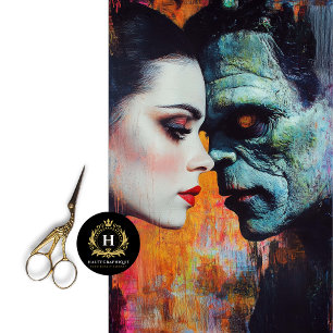 Valentines Day Bride of Frankenstein Tissue Paper