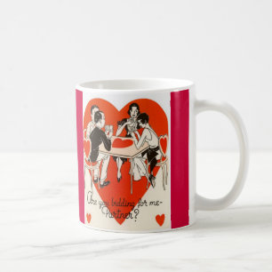 Valentine's Day Bridge Game Coffee Mug
