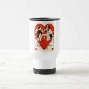 Valentine's Day Bridge Game Travel Mug