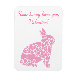 Valentine's Day Bunny Magnet
