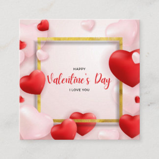 Valentine's Day business cards 
