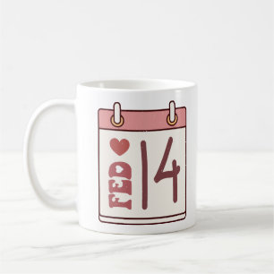 Valentine's Day Calendar Coffee Mug