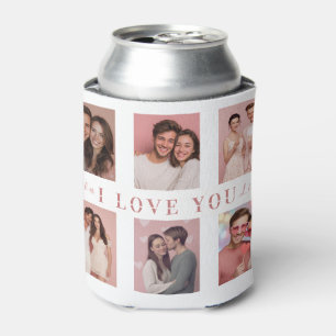 Valentine's Day Can Cooler   Custom Couple Photos