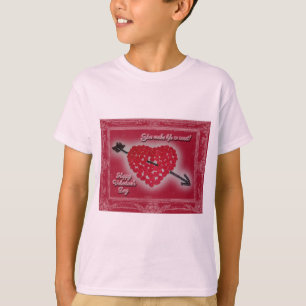 Valentine's Day Candy Heart Greeting T-Shirt