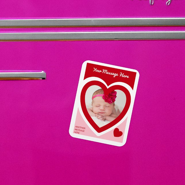 Valentine's Day Candy Hearts Box Custom Photo Magnet (Creator Uploaded)
