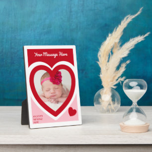 Valentine's Day Candy Hearts Box Custom Photo Plaque