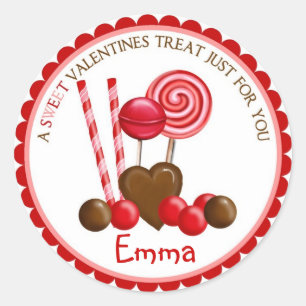 Valentines Day Candy Stickers