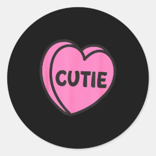Valentines Day Candy Sweet Hearts Love Cutie  Classic Round Sticker