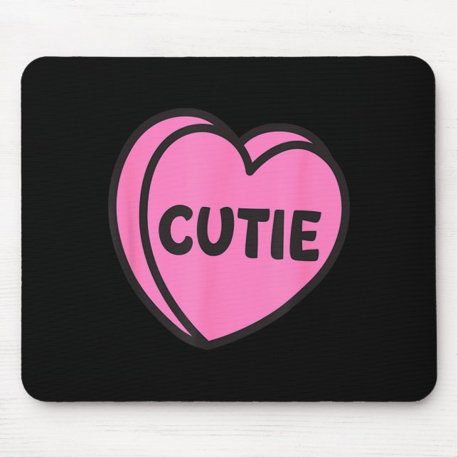 Valentines Day Candy Sweet Hearts Love Cutie  Mouse Mat (Front)