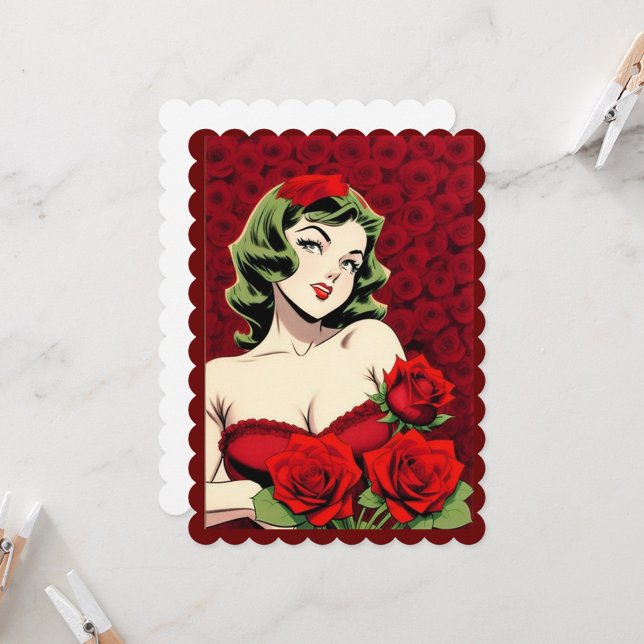 Valentine's Day Card (Valentine Girl Holiday Card!)