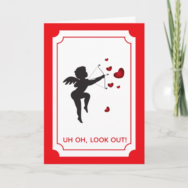 Valentine's Day Card-Cupid Holiday Card (Front)