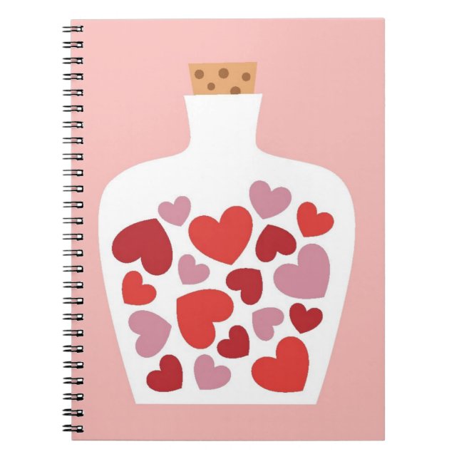 Valentine's Day card design Notebook (Front)