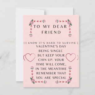 Valentines day card for a Single friend
